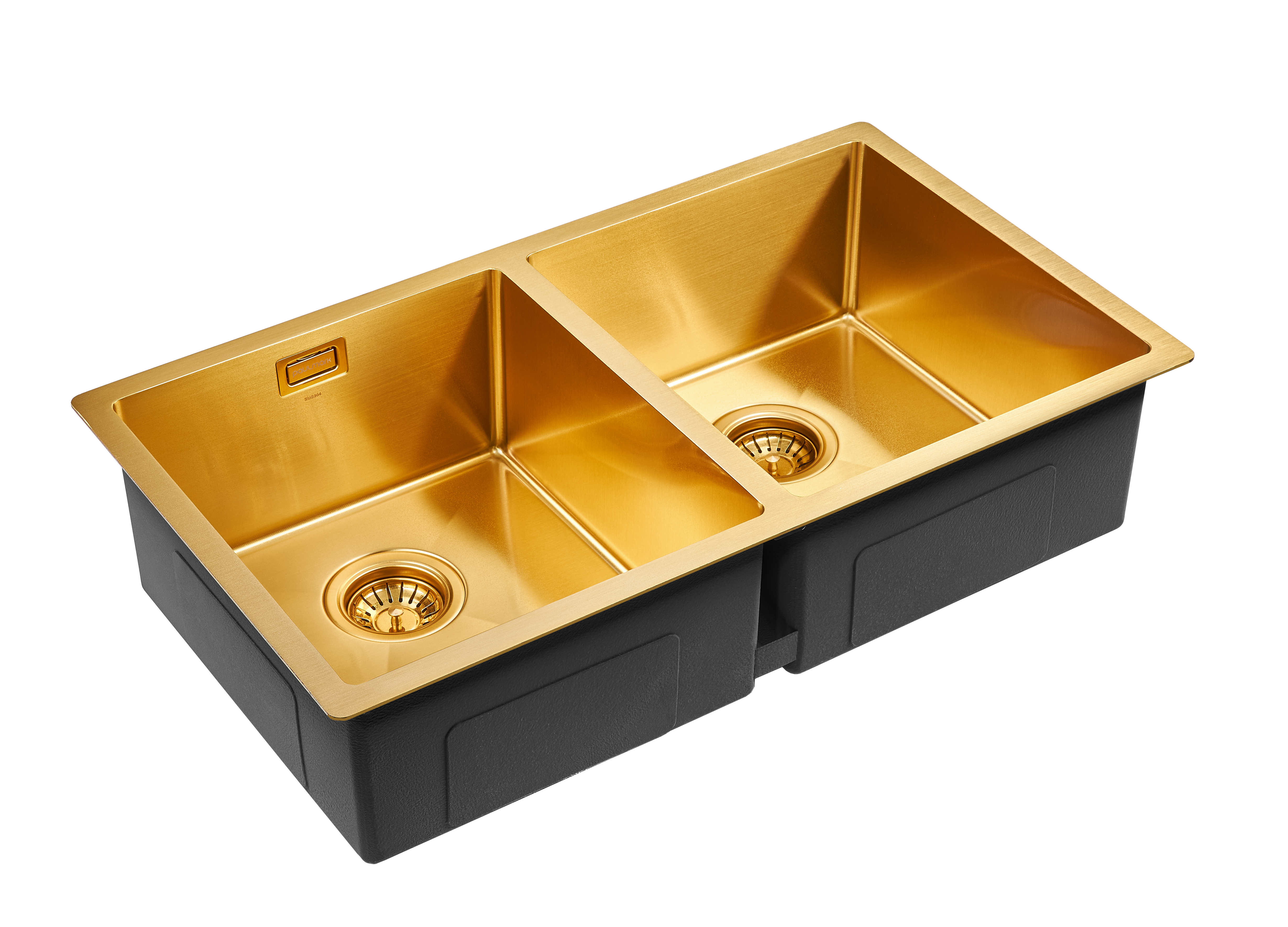 Paulmark Мойка нерж. сталь AISI304 DOPPLET, PM507844-BG, брашированное золото, 780х440мм