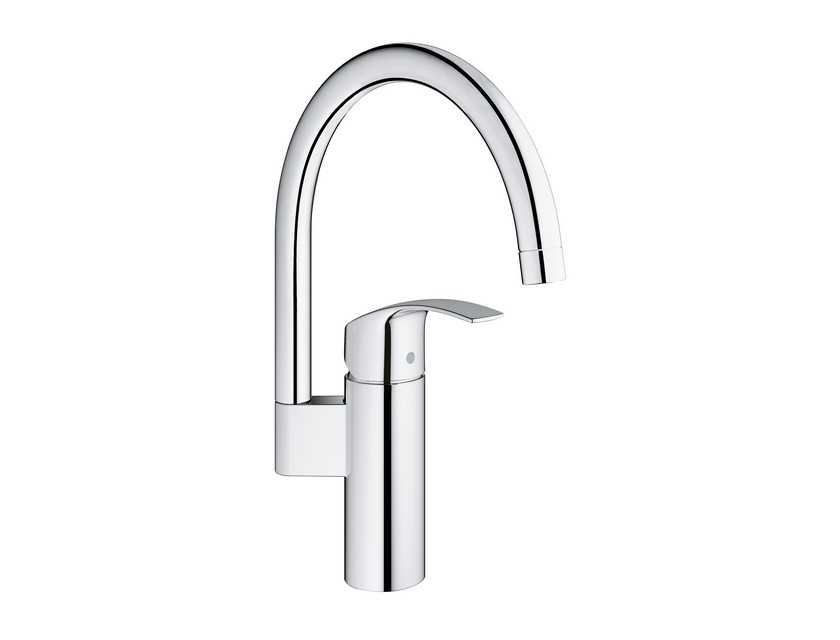 Grohe Eurosmart New высокий излив, рычаг сверху